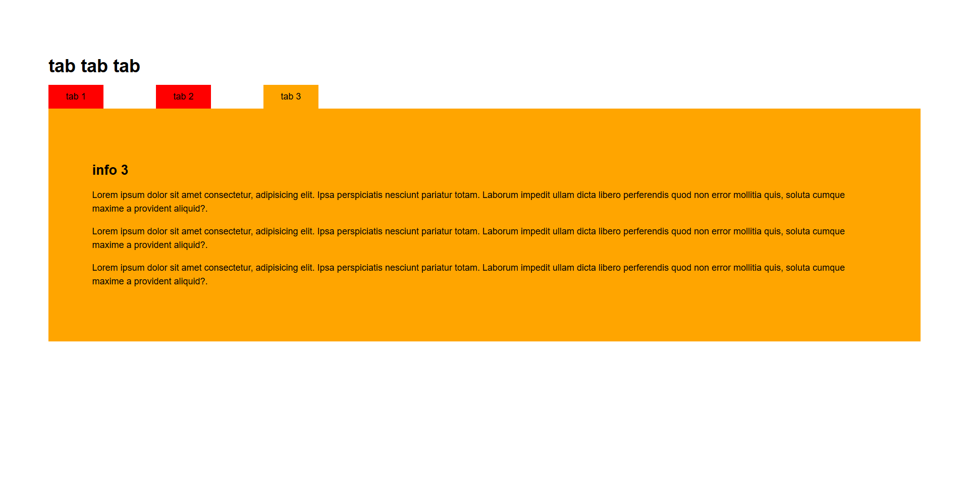 Système de tab qui translate vers le haut