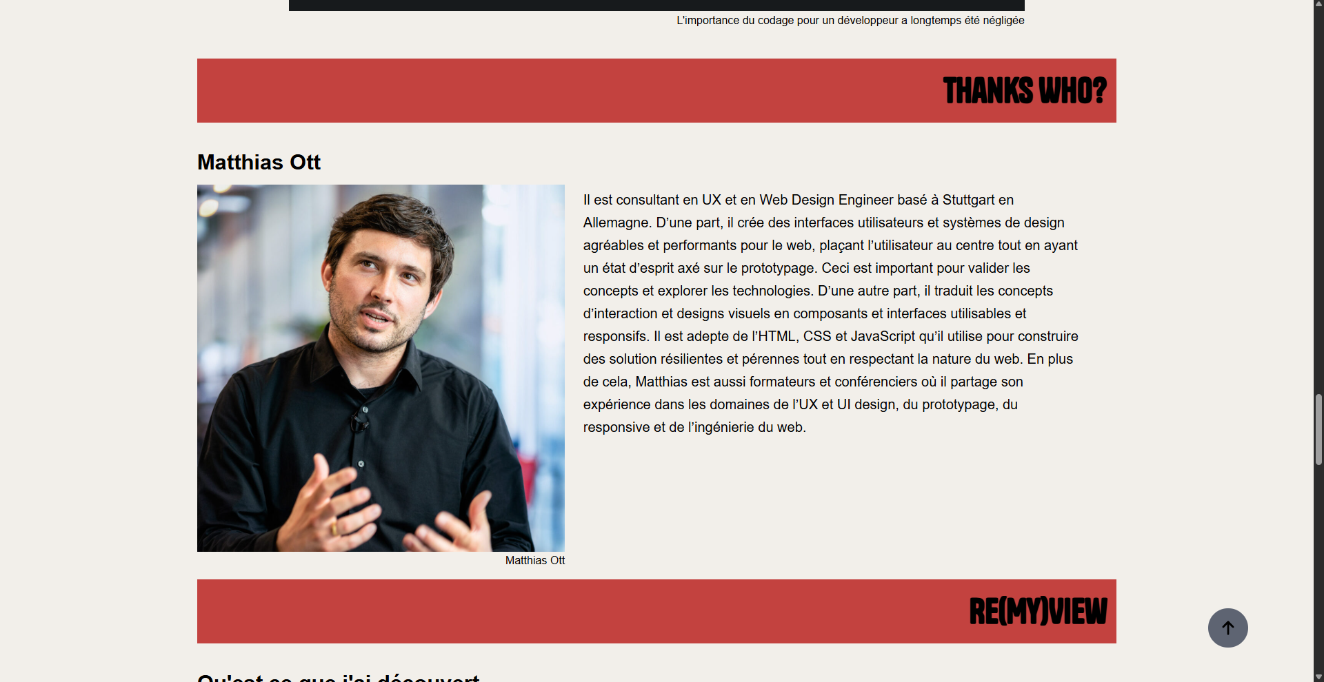 Qui est Matthias Ott