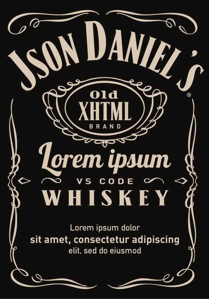 Etiquette de Jack Daniels detournée