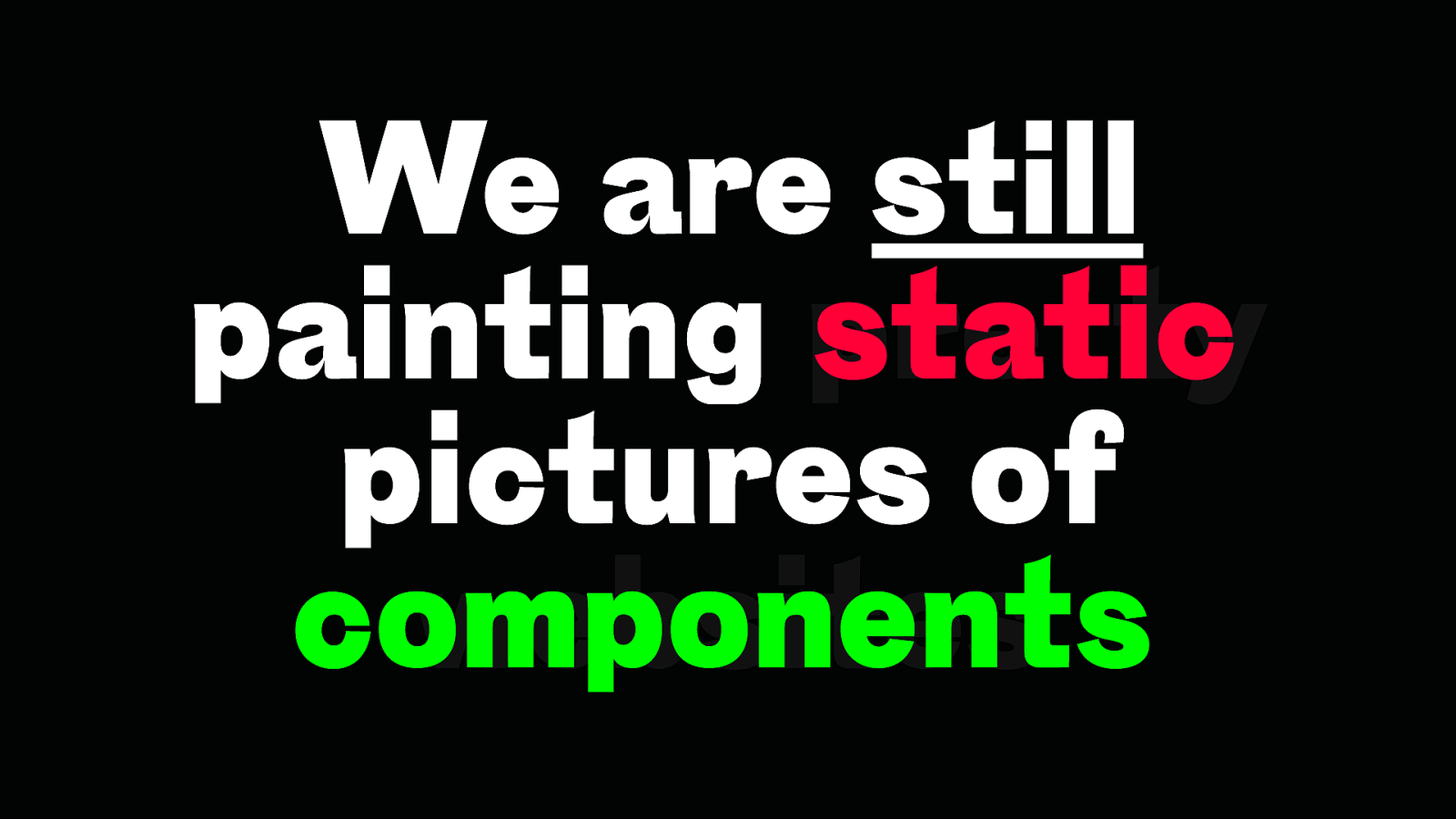 Static image for components